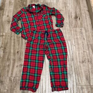 Wondershop Women’s Christmas Plaid Pajama Set - Red and Green Sz L